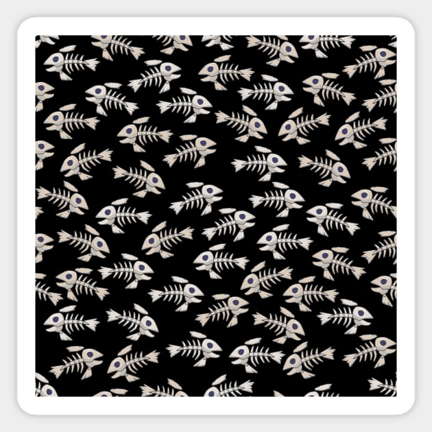 Fish Bones Sticker by itsmidnight